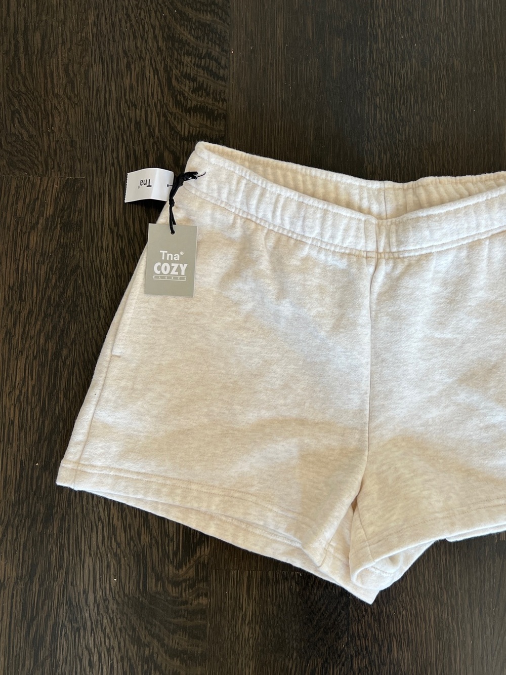 TNA Cozy Women's Cream Athletic Lounge Shorts